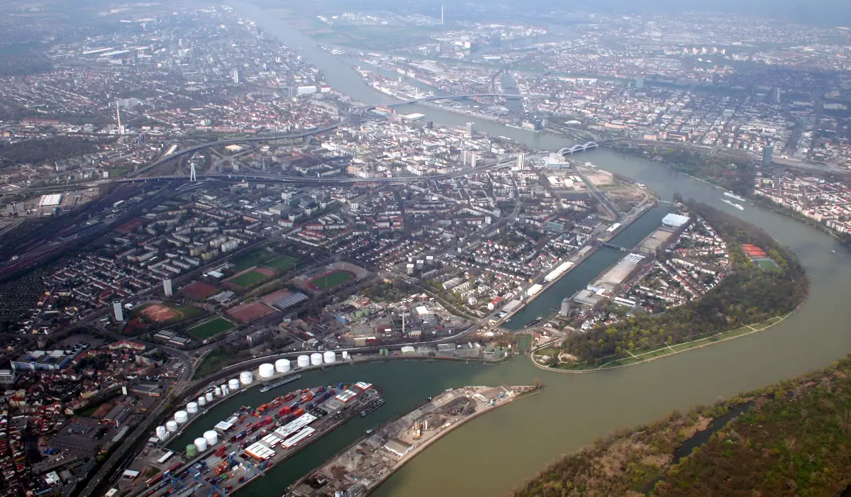 Stadtansicht von Ludwigshafen
